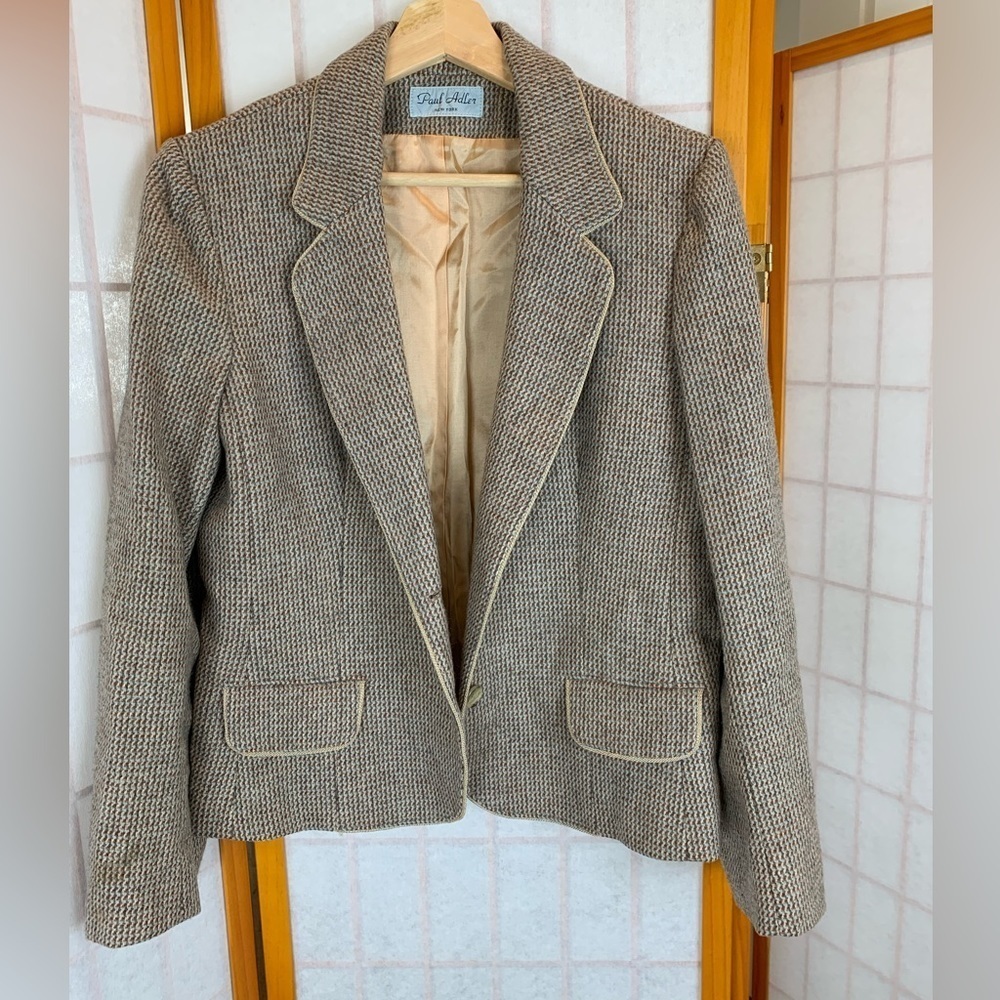 Paul Adler New York - Vintage 100% Wool Tweed Blazer - See Measurements